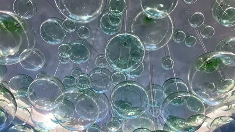 Pan of Bubble Decor Stock Footage 238582322