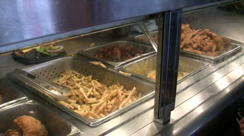 Pan of Buffet Food 動画素材 373254