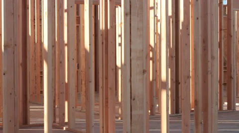 PAN OF A BUILDING ON CONSTRUCTION AREA INSIDE Video stock 33756250