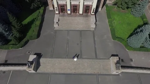 Pan of the building vertically Stock Footage 72375075