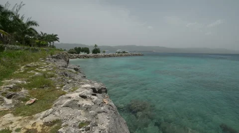 PAN Caribbean Seaside Stock Footage 46710947