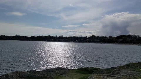 Pan from Cattle Point to Willows Beach Vídeo Stock 190813433