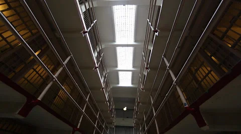 Pan from ceiling to ground - Alcatraz 2 Stock Footage 37363886