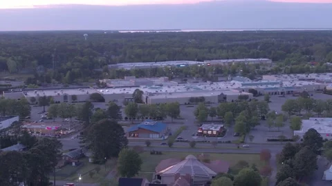 Pan of Chesapeake Square Mall Stock Footage 135896189