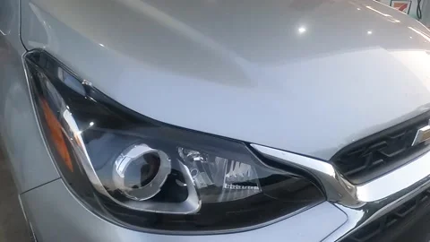 Pan of a Chevy logo Stock Footage 156133582