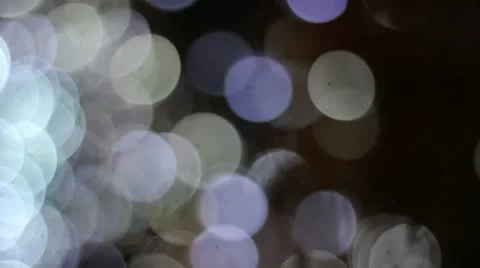 Pan of Christmas Lights2 Stock Footage 10577340