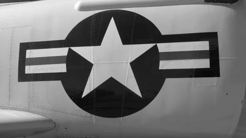 Pan from cockpit and jet intake to American star. F4 Phantom Fighter. 스톡 동영상 101354530