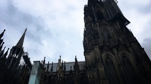 Pan Cologne Cathedral LGBT Protest Stock Footage 108401534