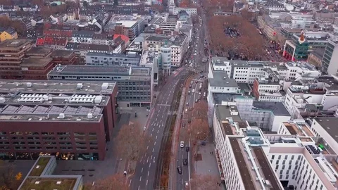 Pan Up Cologne City Stock Footage 99378279
