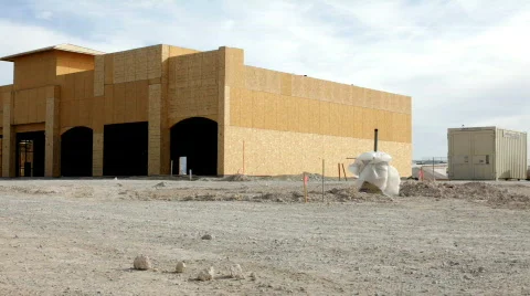 Pan of Construction Site 스톡 동영상 688489