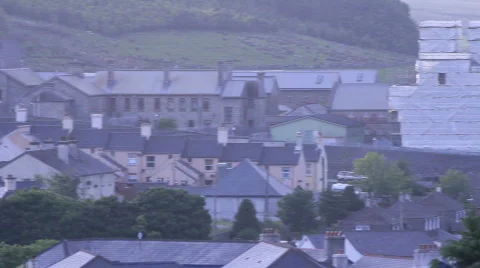 Pan to Dartmoor prison Video stock 859449