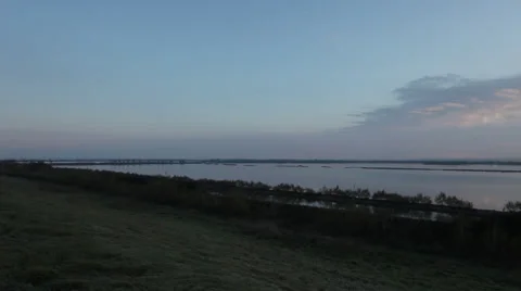 Pan at dawn Stock Footage 34302629
