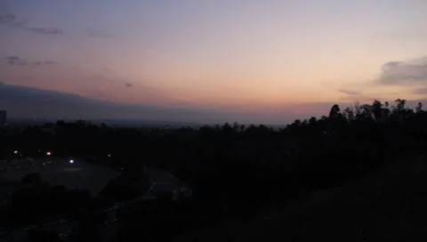 Pan of Dodger Stadium Stock Footage 8653303