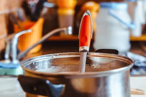 The pan with the dough Stock Photos