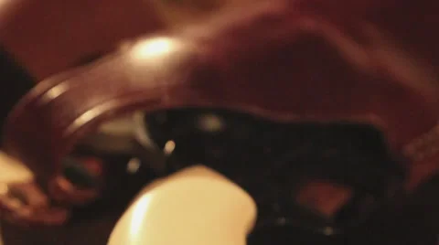 Pan Down 6 Shooter "Dont Tread on Me" Stock Footage 68367151