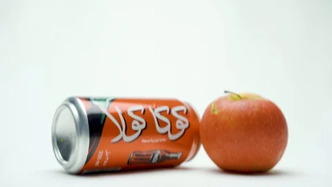 Pan Up Down Left Right Coca Cola Unhealthy Food Stock Footage 125648802