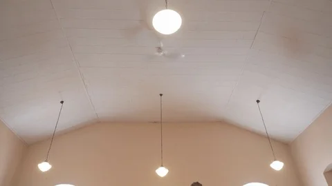 Pan down to line of dancing people Stock Footage 83039619