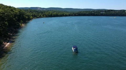 Pan Down over boat Video stock 102477636