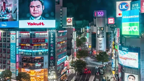 Pan Down Timelapse of crowd people pedestrians walking across zebra crosswalk 스톡 동영상 188573390