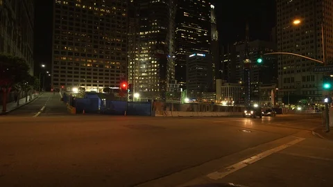 Pan Up Downtown LA Stock Footage 105250307