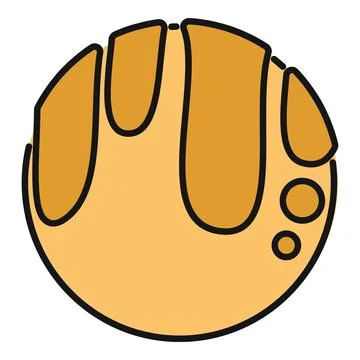 Pan dulce concha vector illustration 库存插图