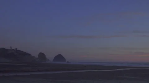 Pan of empty beach Stock Footage 59990618