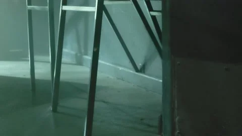 Pan Up of empty chairs Stock Footage 234766973