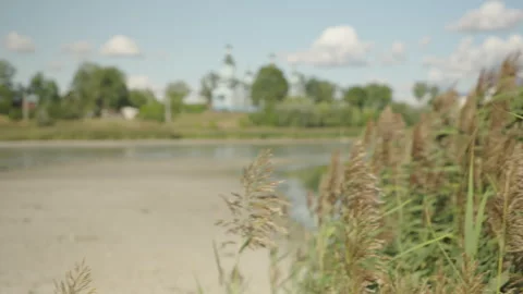 Pan. Extreme Drought Dries Up a Lake Bed in Just Two Weeks Stock Footage 344890895