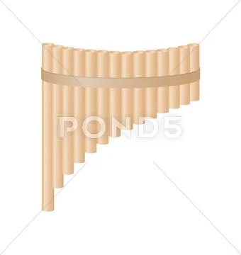 Pan flute Stock Illustration