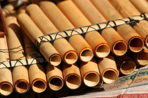 Pan flutes Stock Photos