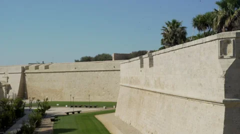 Pan of Fort Stock Footage 66260032