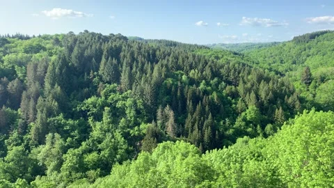 Pan Up French Mountains Stock Footage 193736597