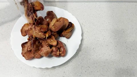 Pan-Fried Liver Onions- Simple, Savory, Satisfying Video stock 317218110
