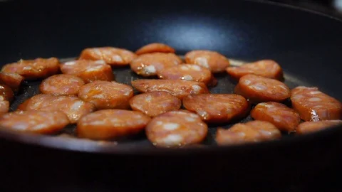 Pan fried in Slow Motion 1 Stock Footage