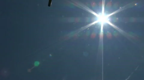 Pan of Giant Cross Stock Footage 417819