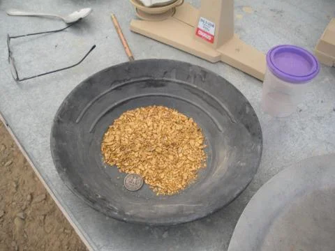 Pan of gold Stock Photos