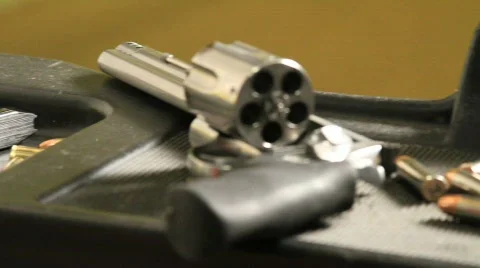 Pan Guns Stock Footage 642266