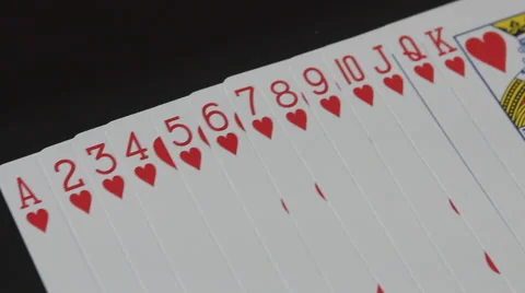 Pan Hearts Playing Cards 動画素材 52945900