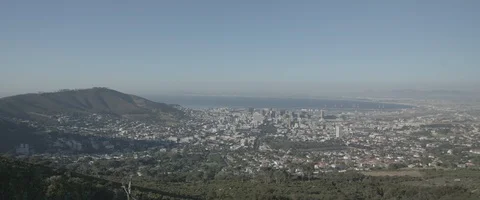 Pan high vue of Cape Town city - UHD Prores 422 Stock Footage 103856452