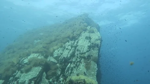 Pan up a huge pinnacle Stock Footage 80800384