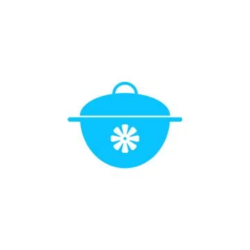 Pan icon flat. Illustrazione stock