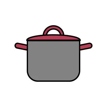 Pan icon on white. Stock Illustration