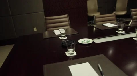 Pan of the inside of an office space with modern furniture Stock Footage 45281158