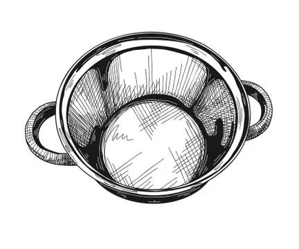 Pan isolated on white background. Vector illustration Illustrazione stock