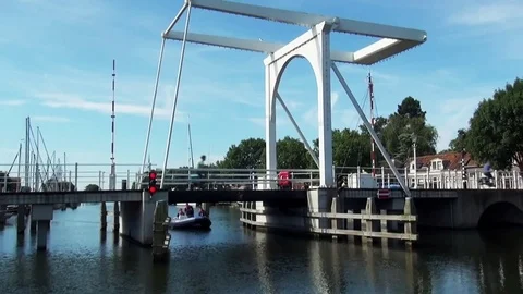 Pan to the jall in Enkhuizen Stock Footage 84003972