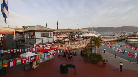 Pan of the knysna waterfront Stock Footage 11244135