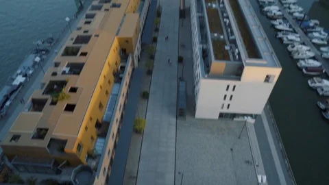 Pan Up Kranhaus View Cologne Stock Footage 124877766