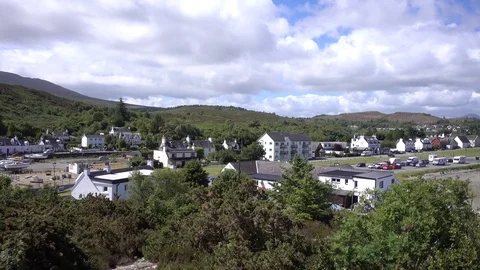 Pan  from Kyleakin To Skye Bridge 動画素材 93265842