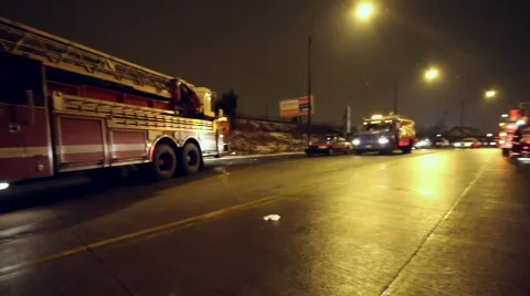 Pan Left to Ambulance 스톡 동영상 645346