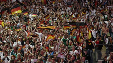 Pan Left Crowd Mass Community Stack Party Cohort Supporters Stadium Happy People Stock Footage 43140946